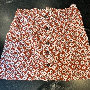 Madewell floral skirt